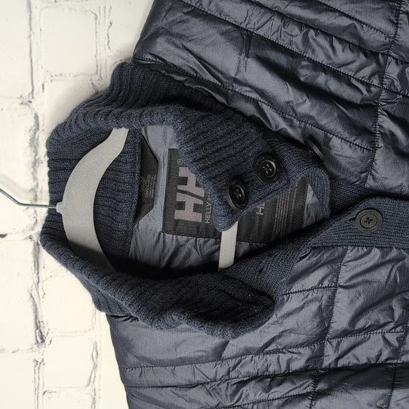 Helly Hansen Button Front Insulated Ski Jacket  With Wool Trim - Picture 3 of 6